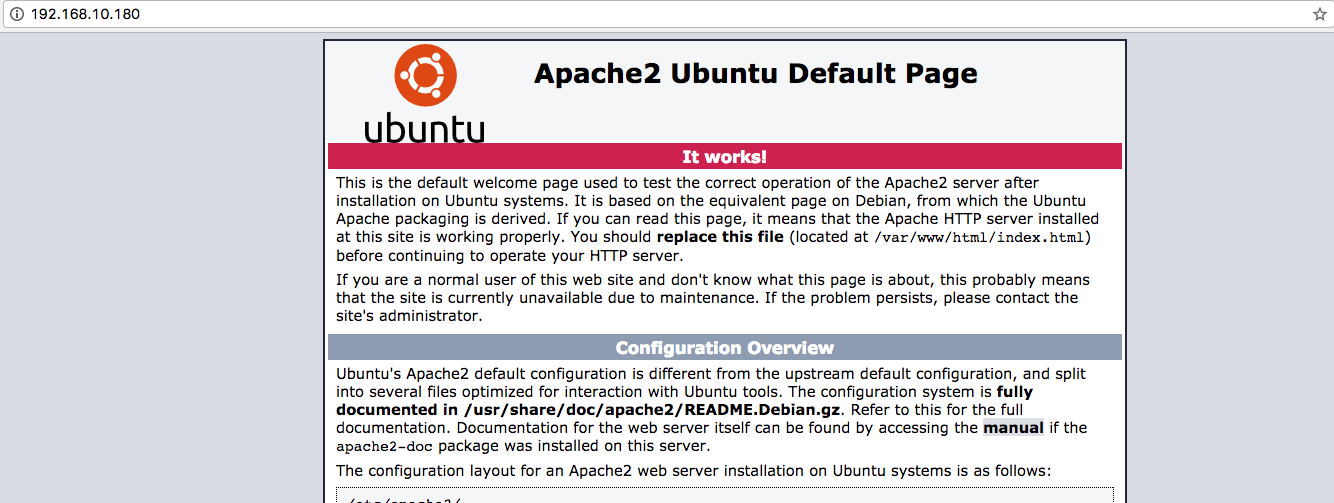 apache default