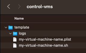 control-vms folder structure